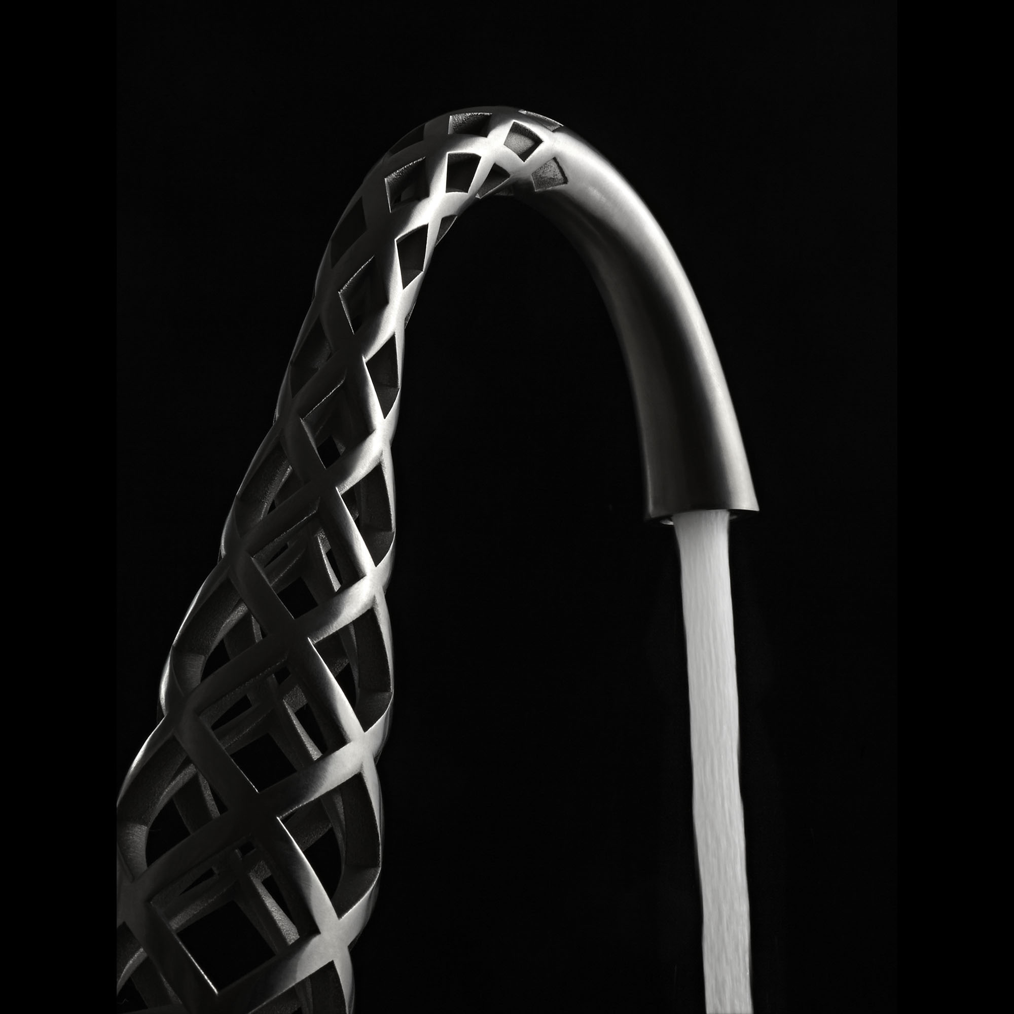 Vibrato 2- Handle Widespread 3D Printed Bathroom Faucet with Knob Handles