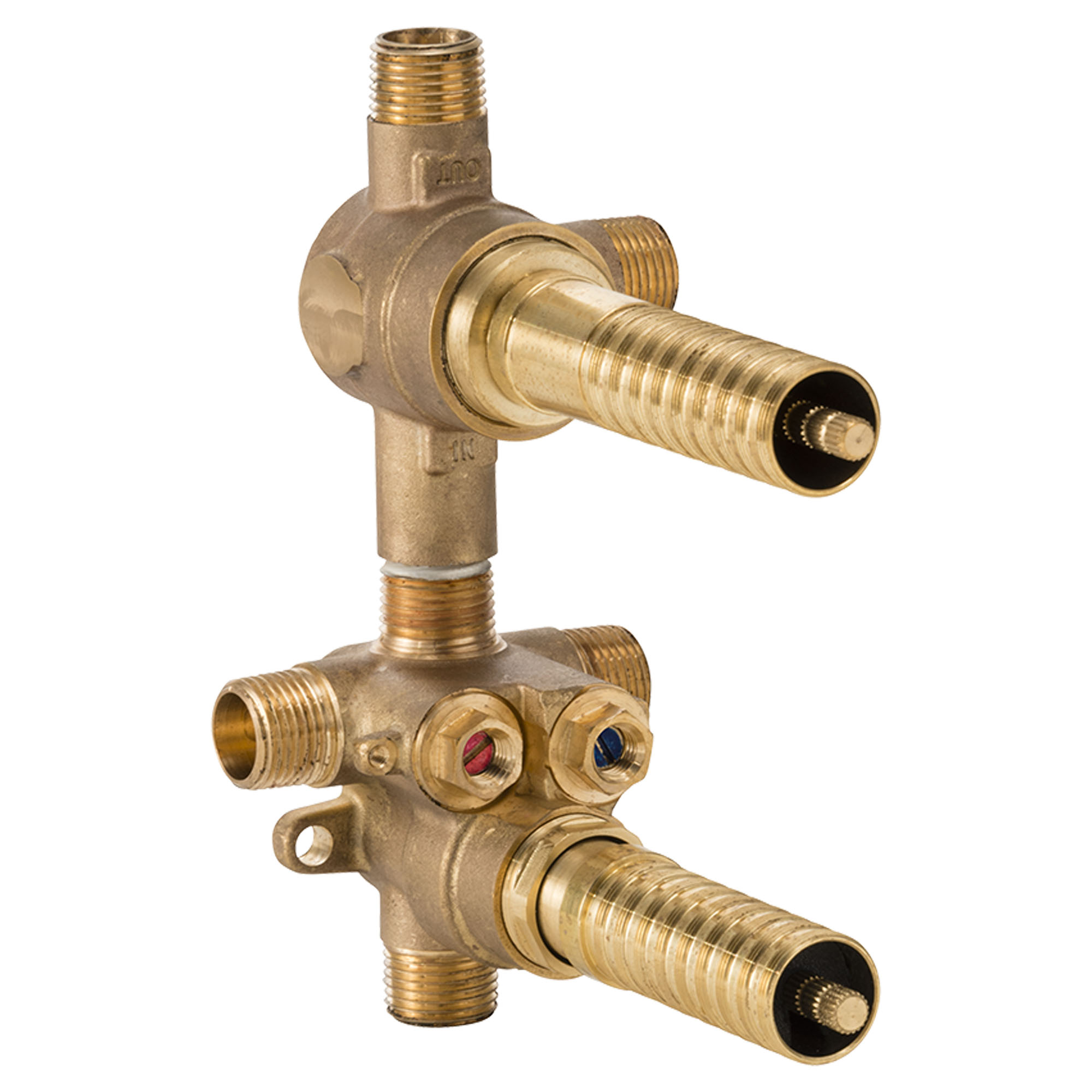 2-Handle Thermostatic Rough Valve with 2-Way Diverter Non-Shared Functions