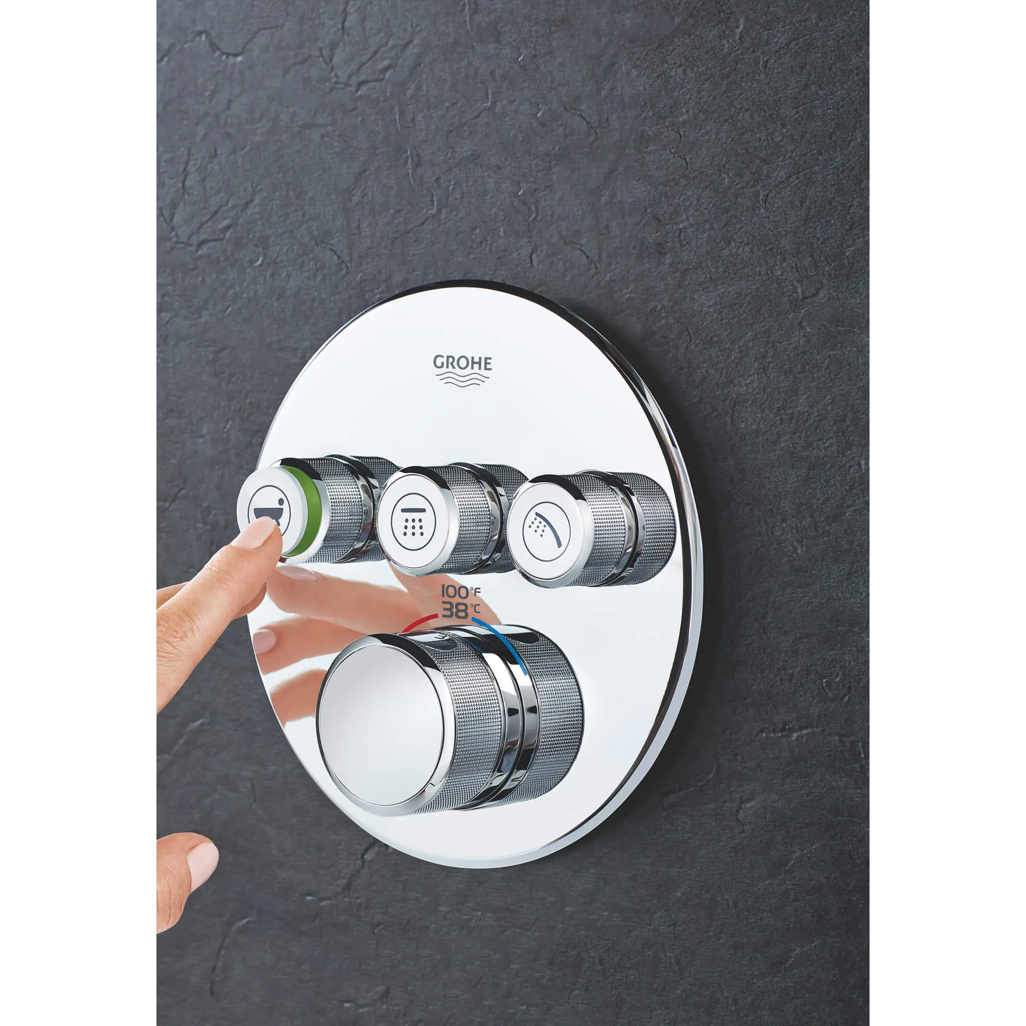 GrohTherm SmartControl Garniture de valve thermostatique à fonction triple