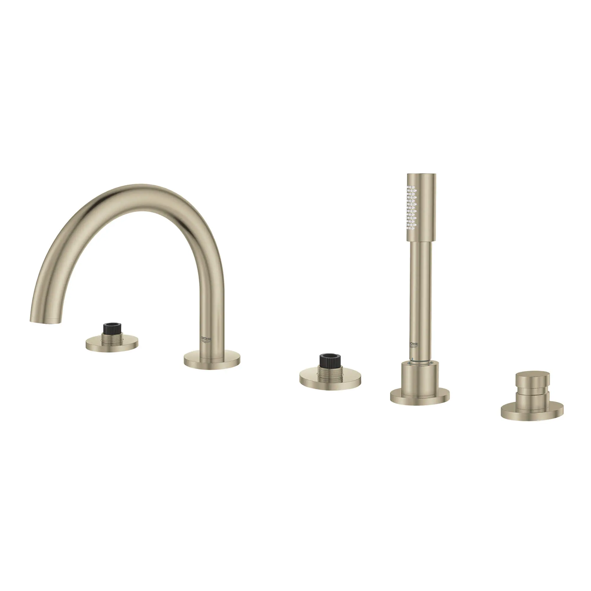 5-Hole 2-Handle Deck Mount Roman Tub Faucet with 6.6 L/min (1.75 gpm) Hand Shower