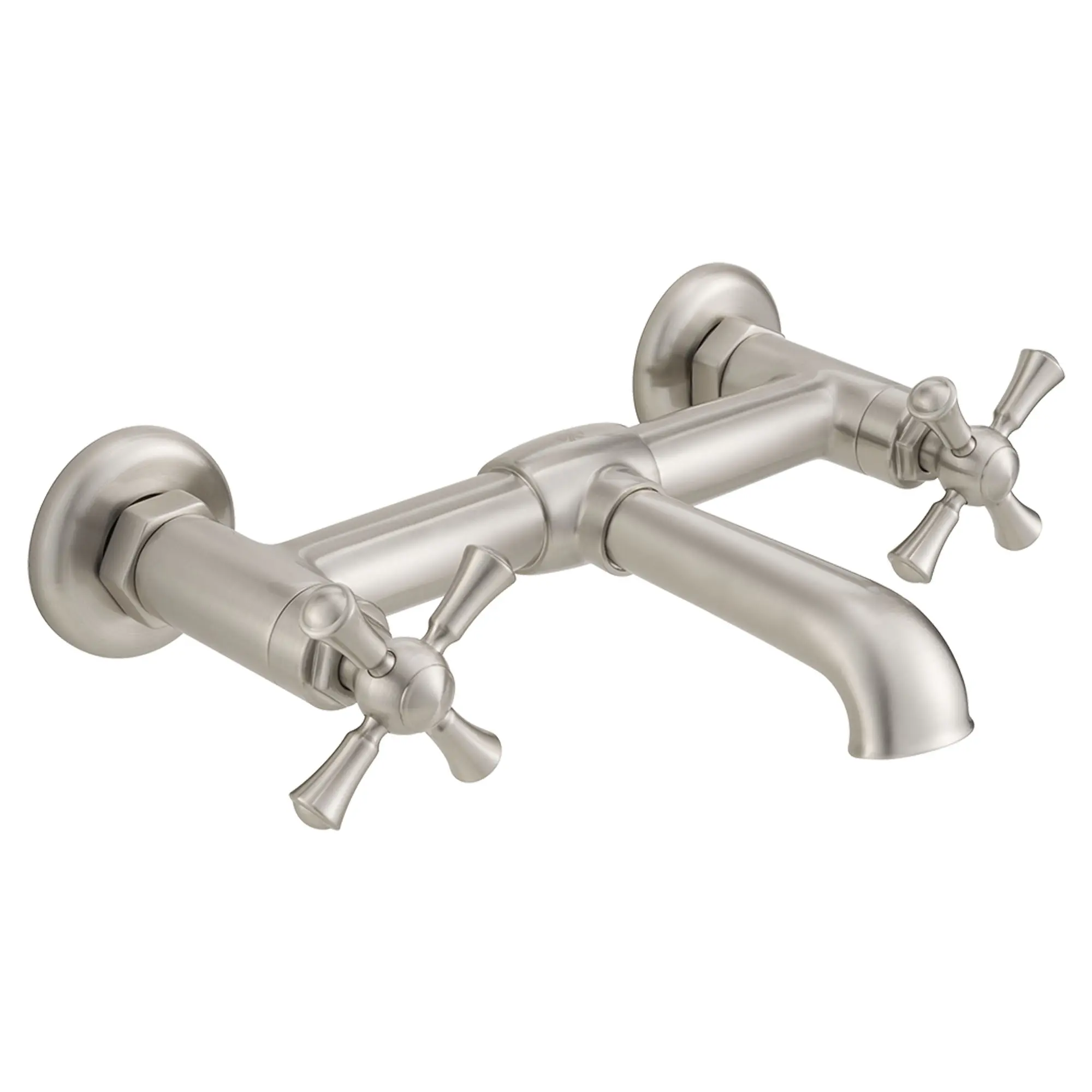 Oak Hill® 2-Handle Wall Mount Bathroom Faucet with Cross Handles