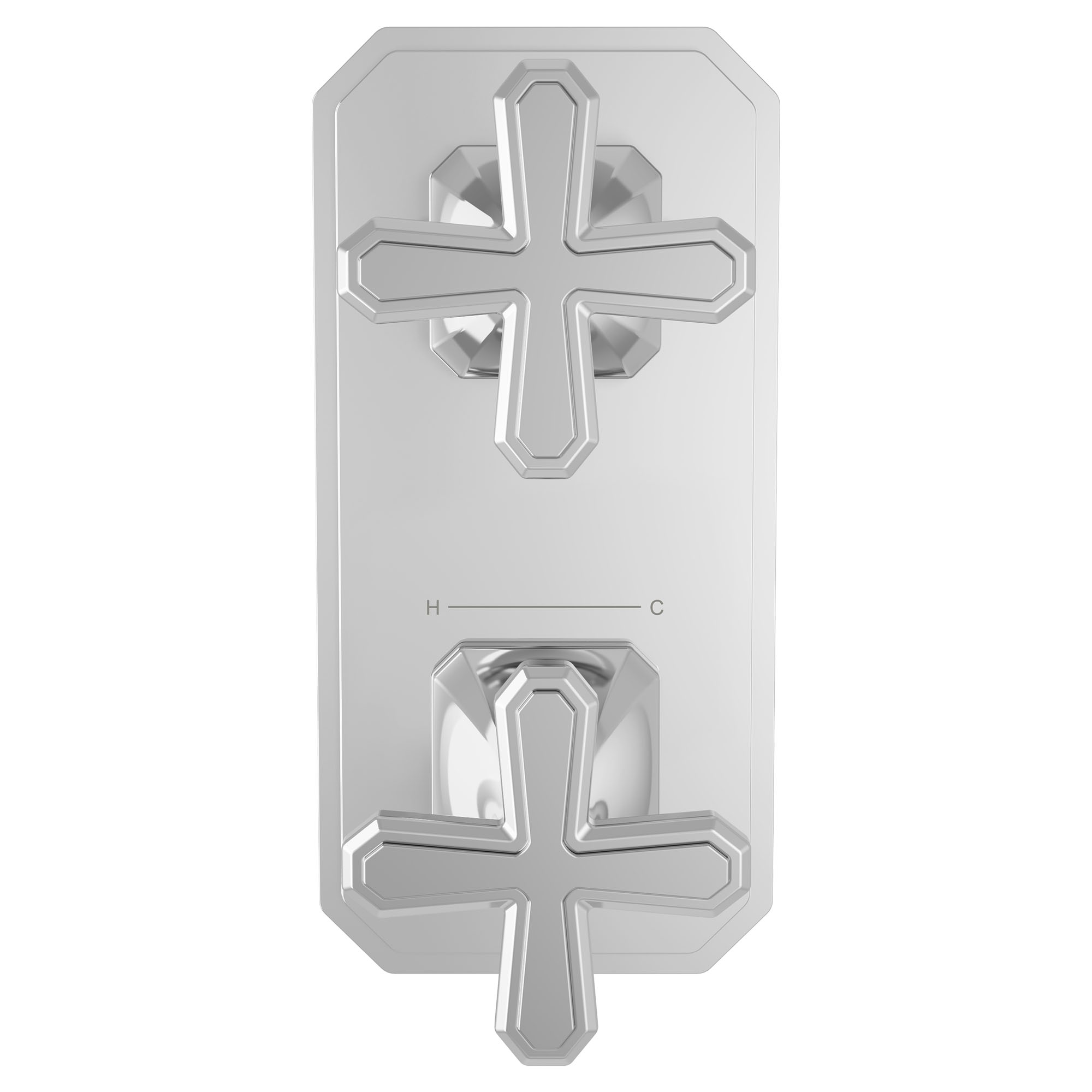 Belshire® 2-Handle Thermostatic Valve Trim Only with Cross Handles