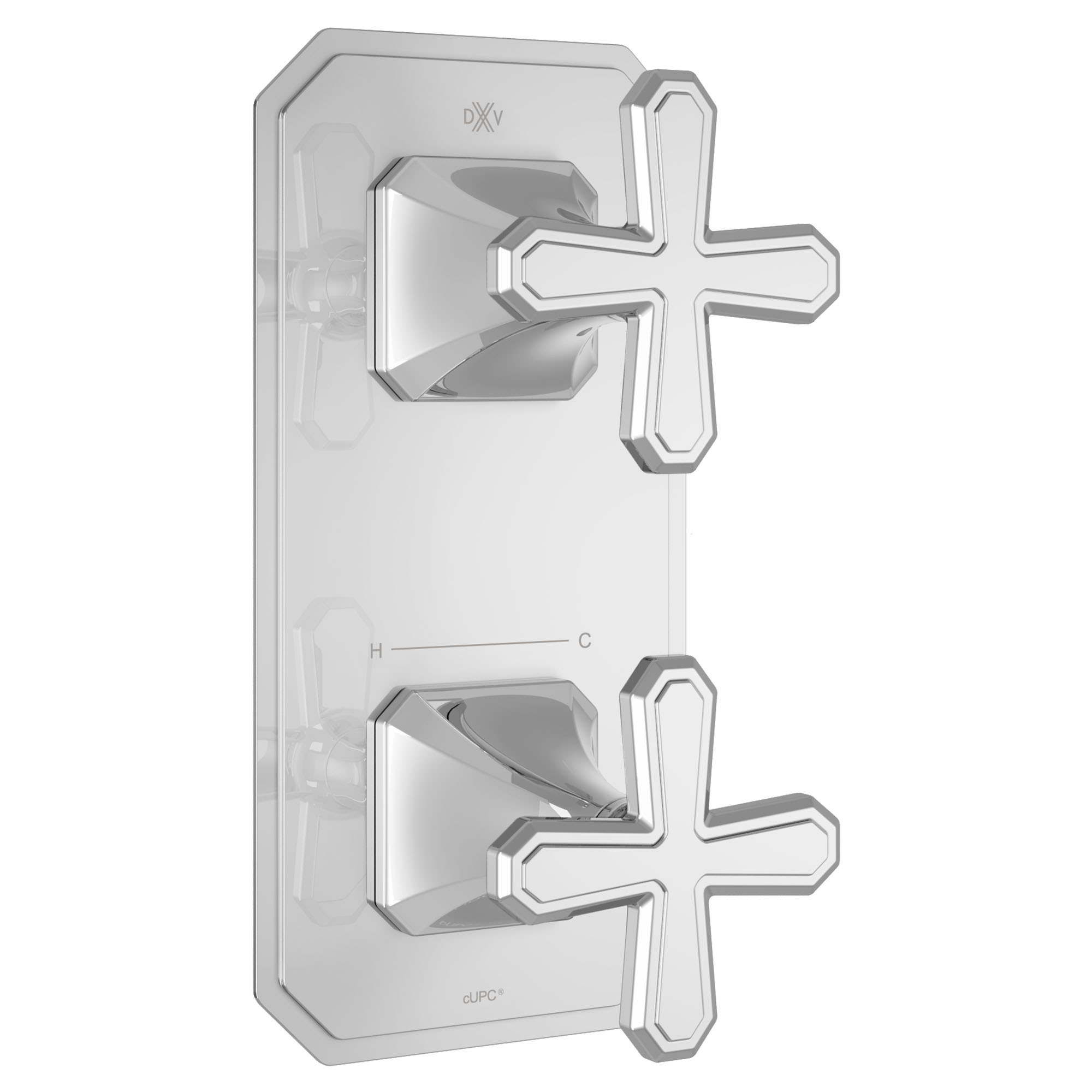Belshire® 2-Handle Thermostatic Valve Trim Only with Cross Handles