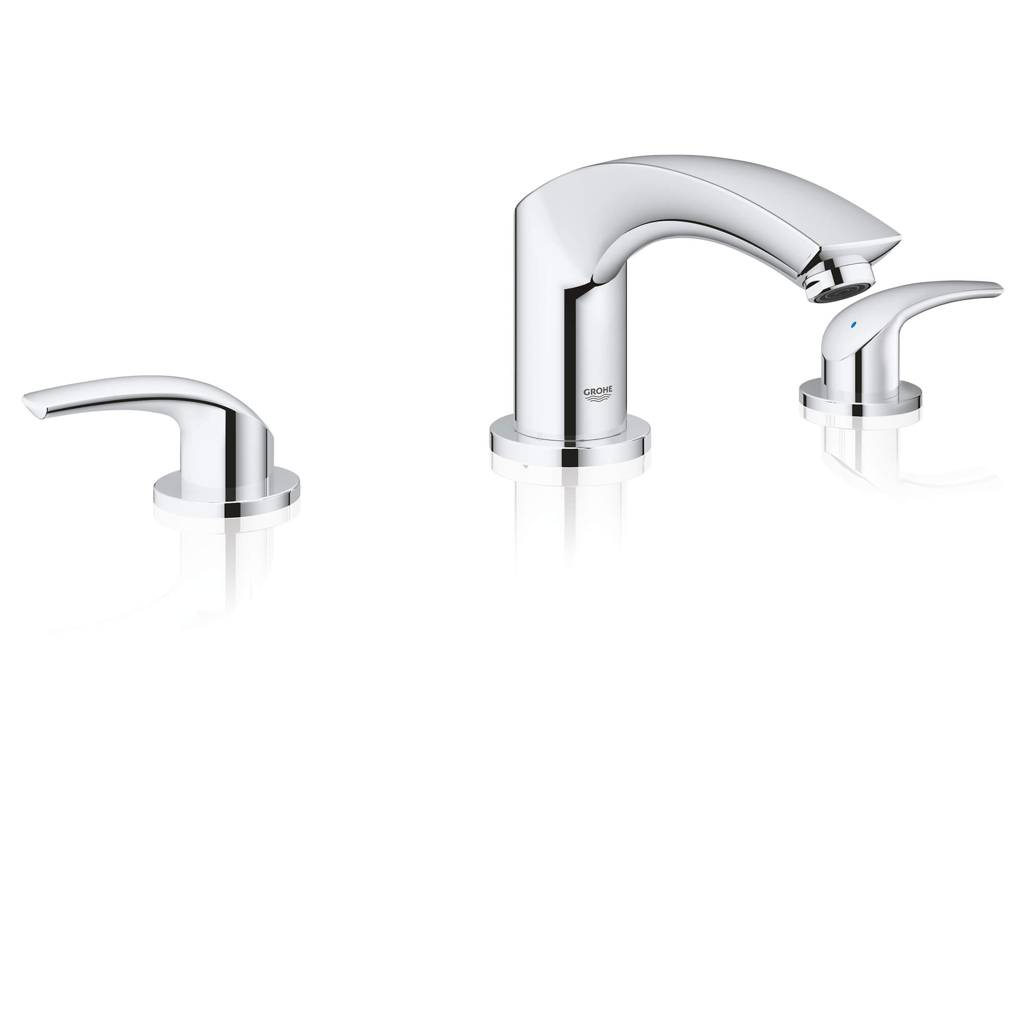 3-Hole 2-Handle Deck Mount Roman Tub Faucet