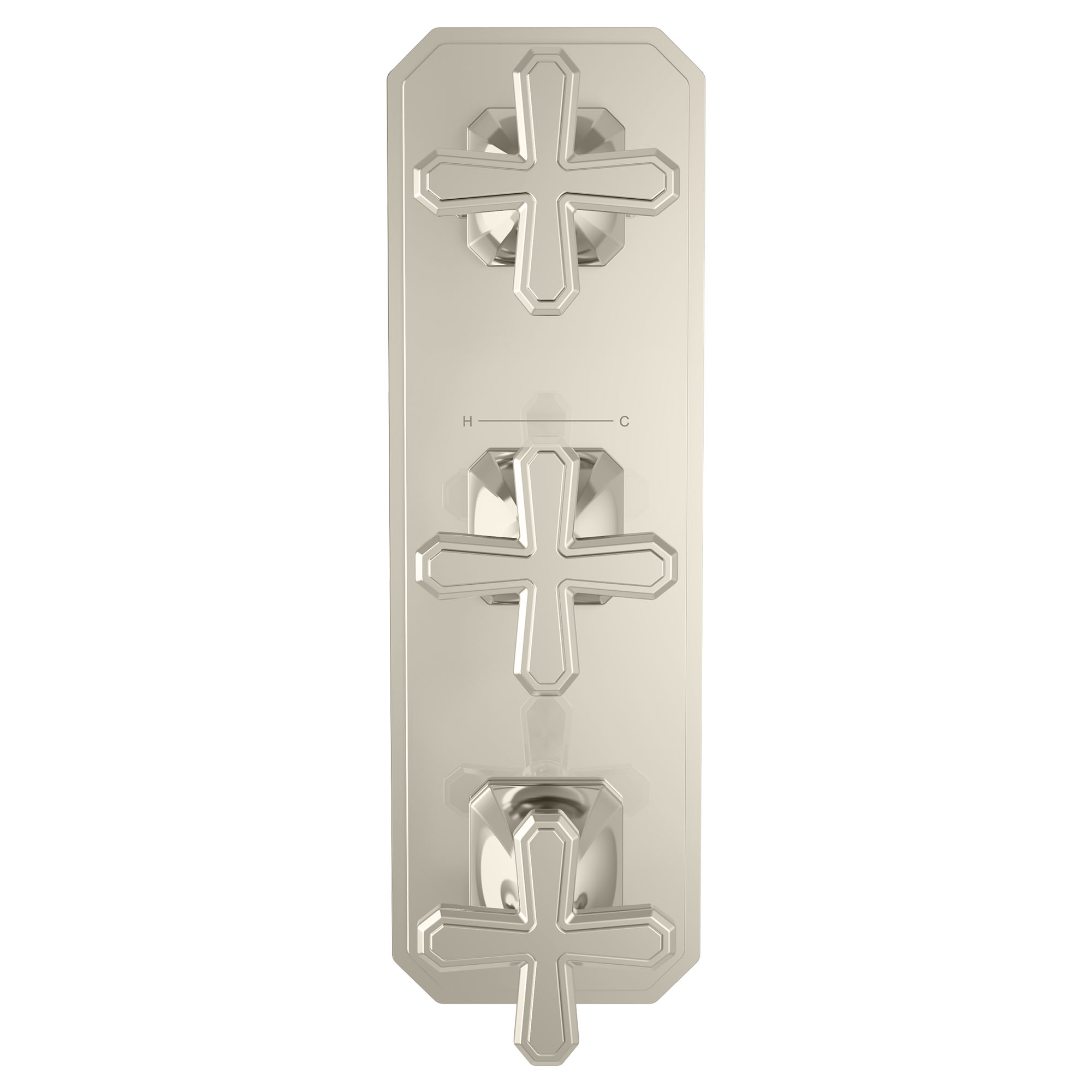 Belshire™  3-Handle Thermostatic Valve Trim Only with Cross Handles