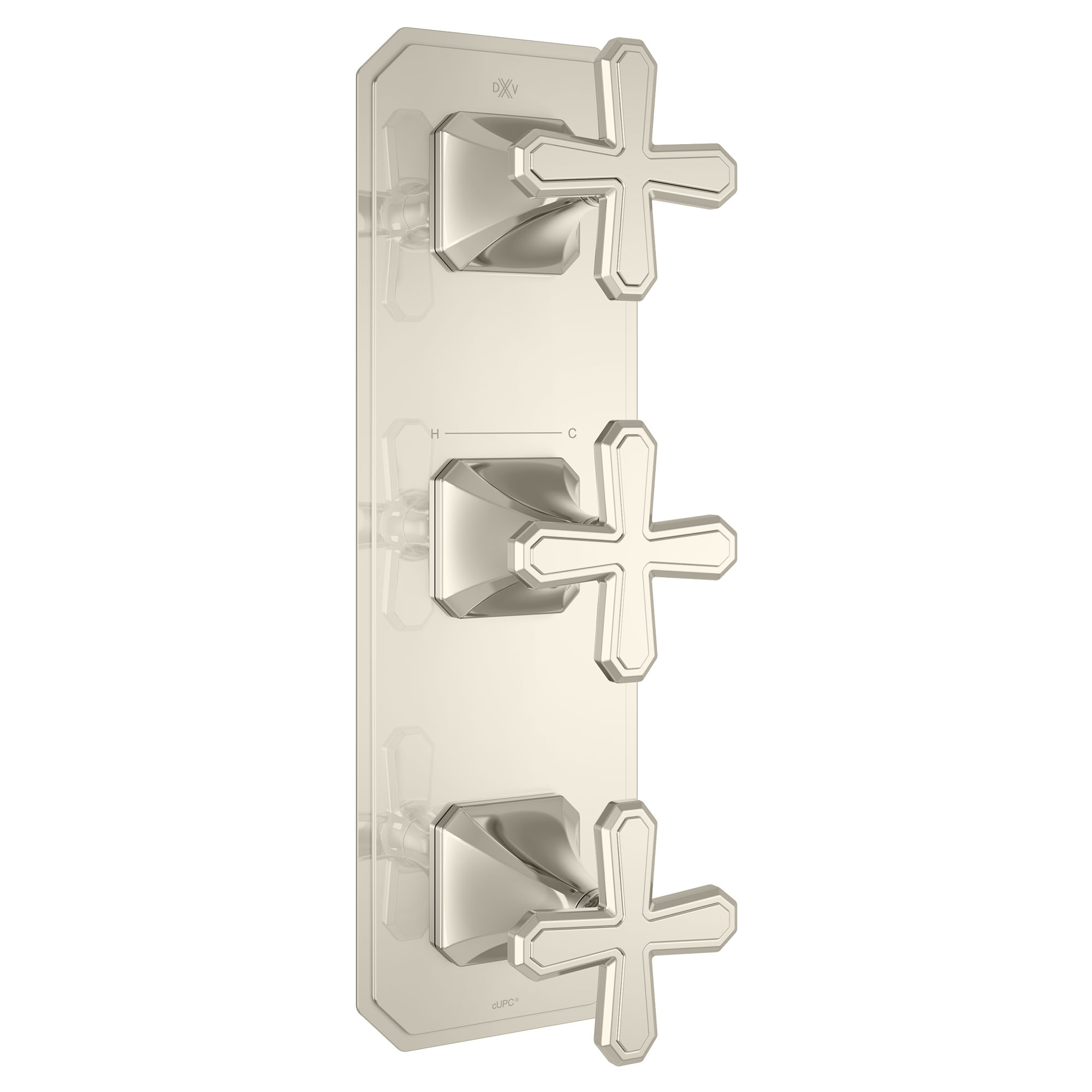 Belshire®  3-Handle Thermostatic Valve Trim Only with Cross Handles