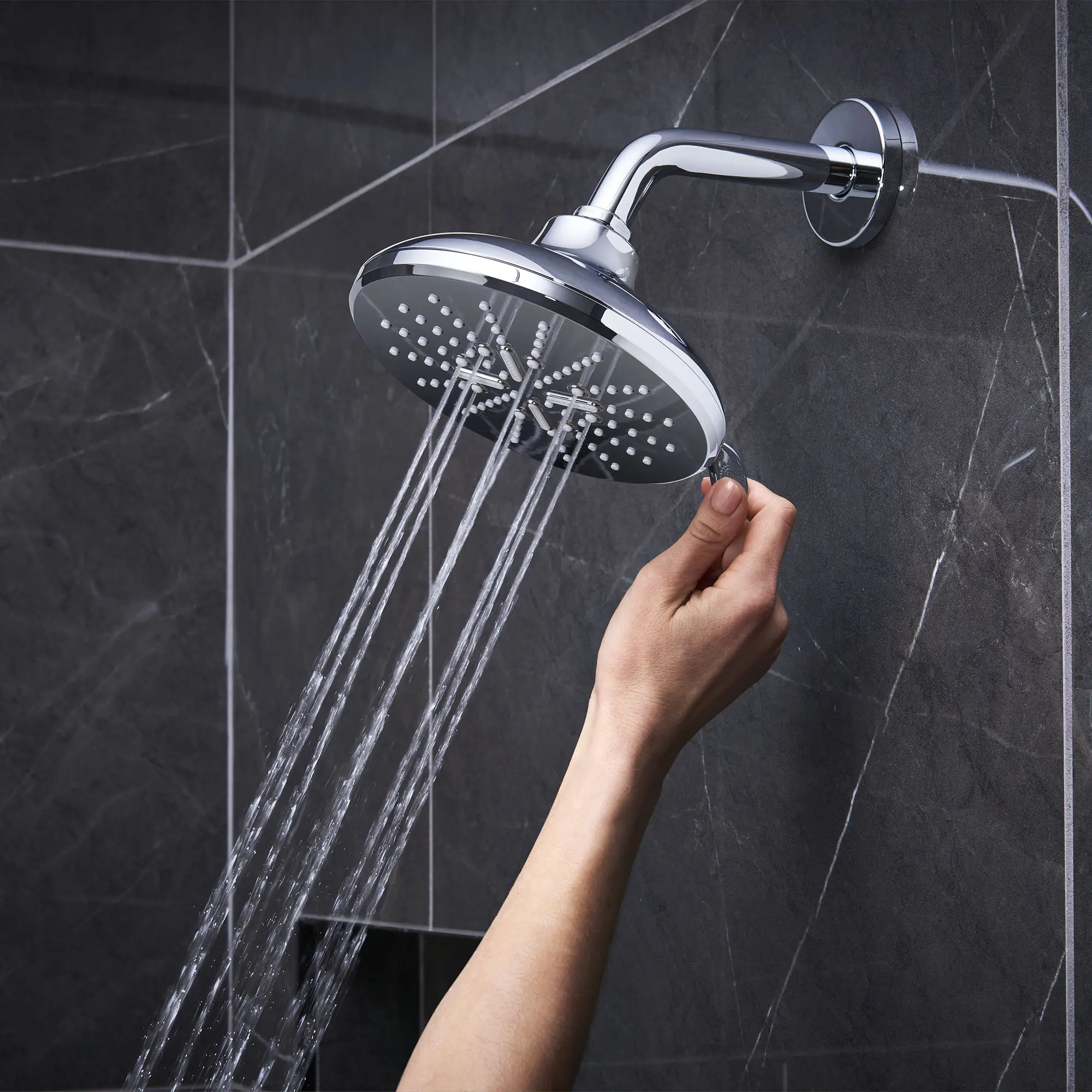 Shower Head, 6-1/2" - 3 Sprays, 1.75 GPM (6.6 L/min)