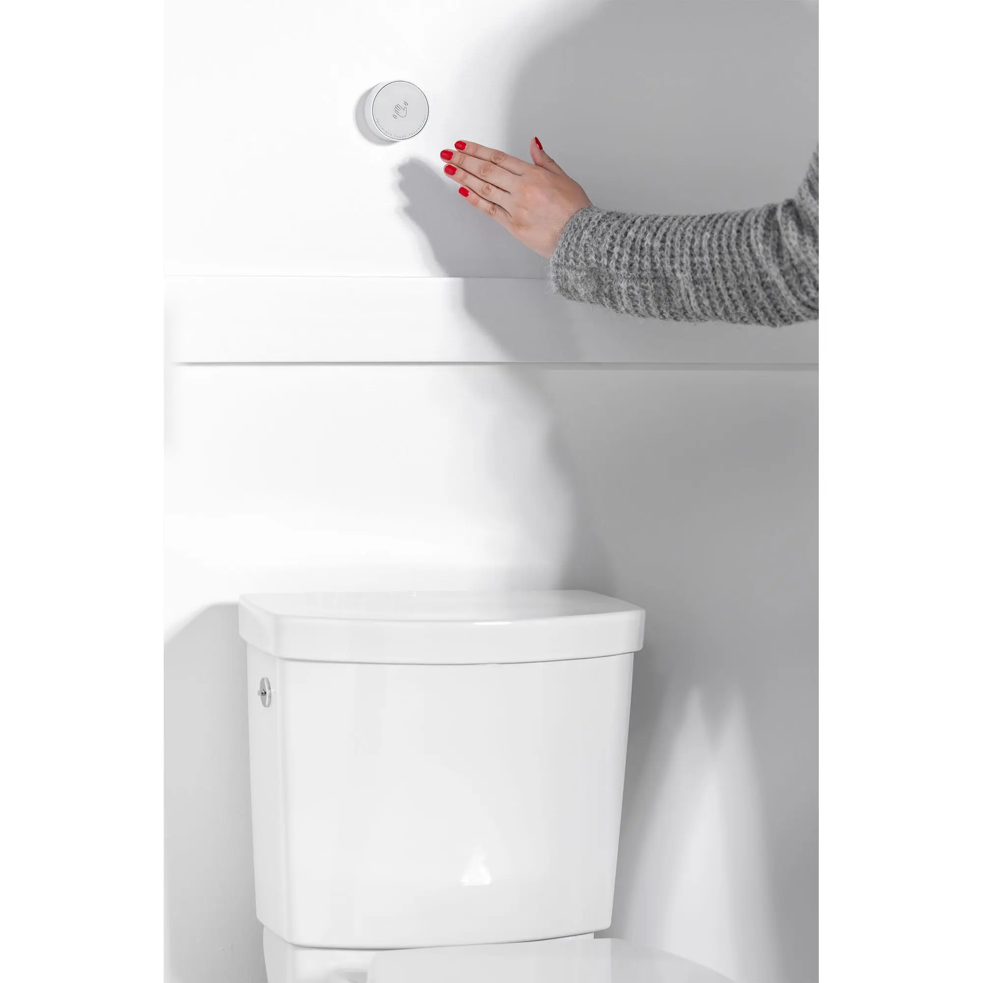 Studio Touchless Skirted Two-Piece 1.28 gpf/4.8 Lpf Chair Height Elongated Toilet with Seat